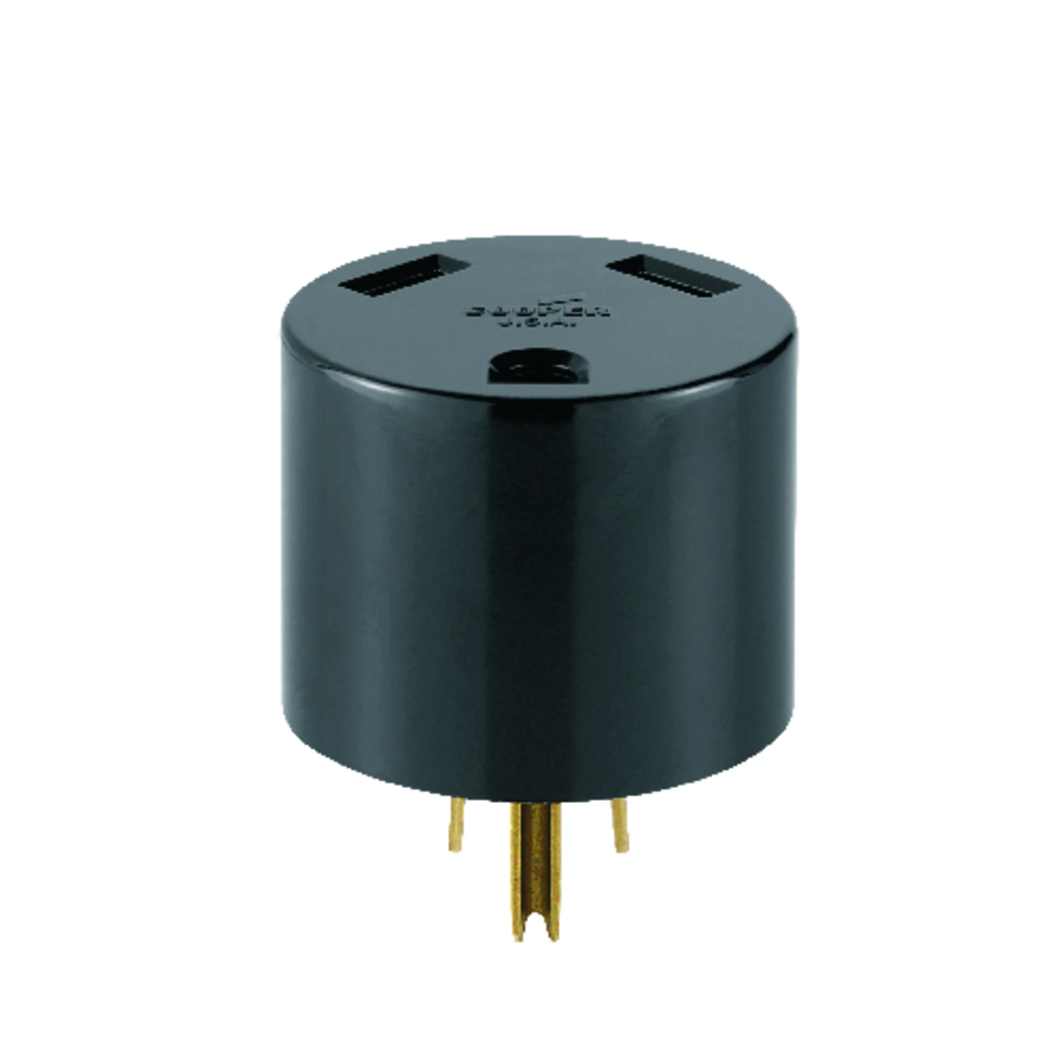 30 Amp Plastic Straight Blade Adapter 2 Pole 3 Wire For Rvs
