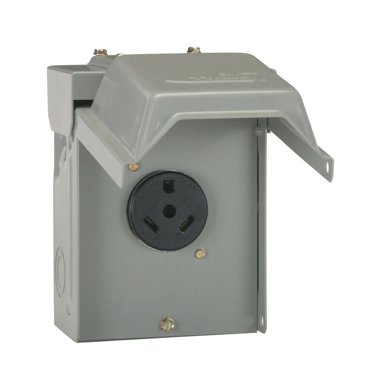 Bolt-on 5.19 In. Outdoor Power Outlet For A Openings, Model U013p