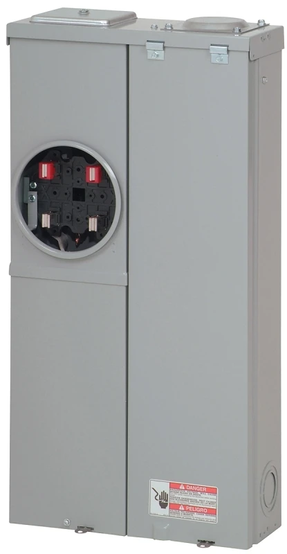 200-amp Surface Mount Meter/main Load Center With 8 Circuits And 4 Spaces