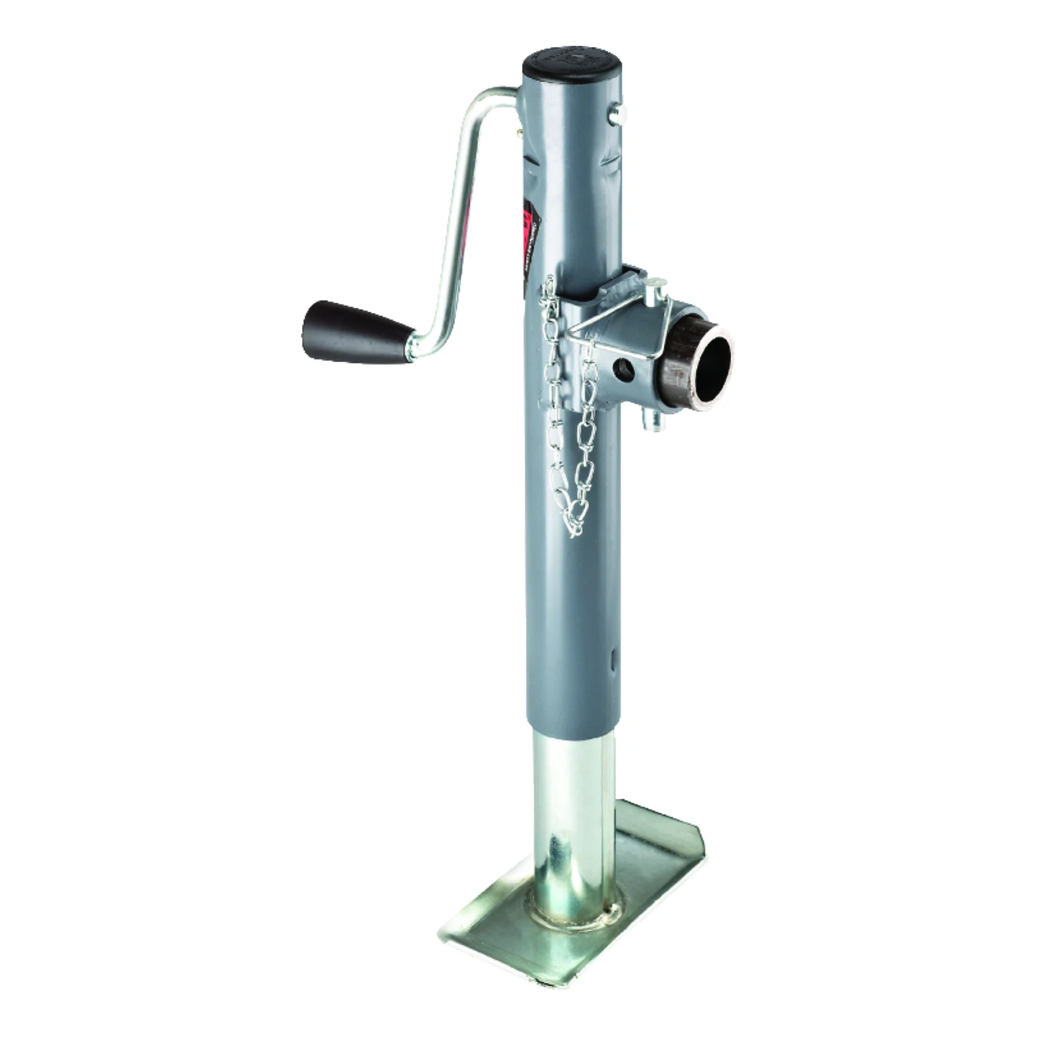 Zinc Plated Trailer Jack 2000 Lb Sidewind With 10 Inch Travel