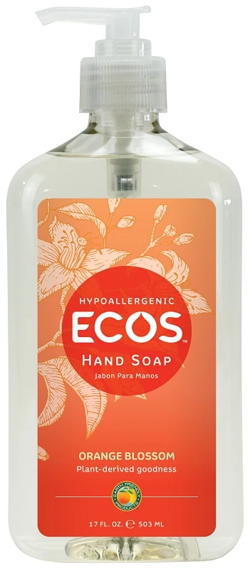 Orange Blossom Scent Liquid Hand Soap 17 Oz - Hypoallergenic & Moisturizing