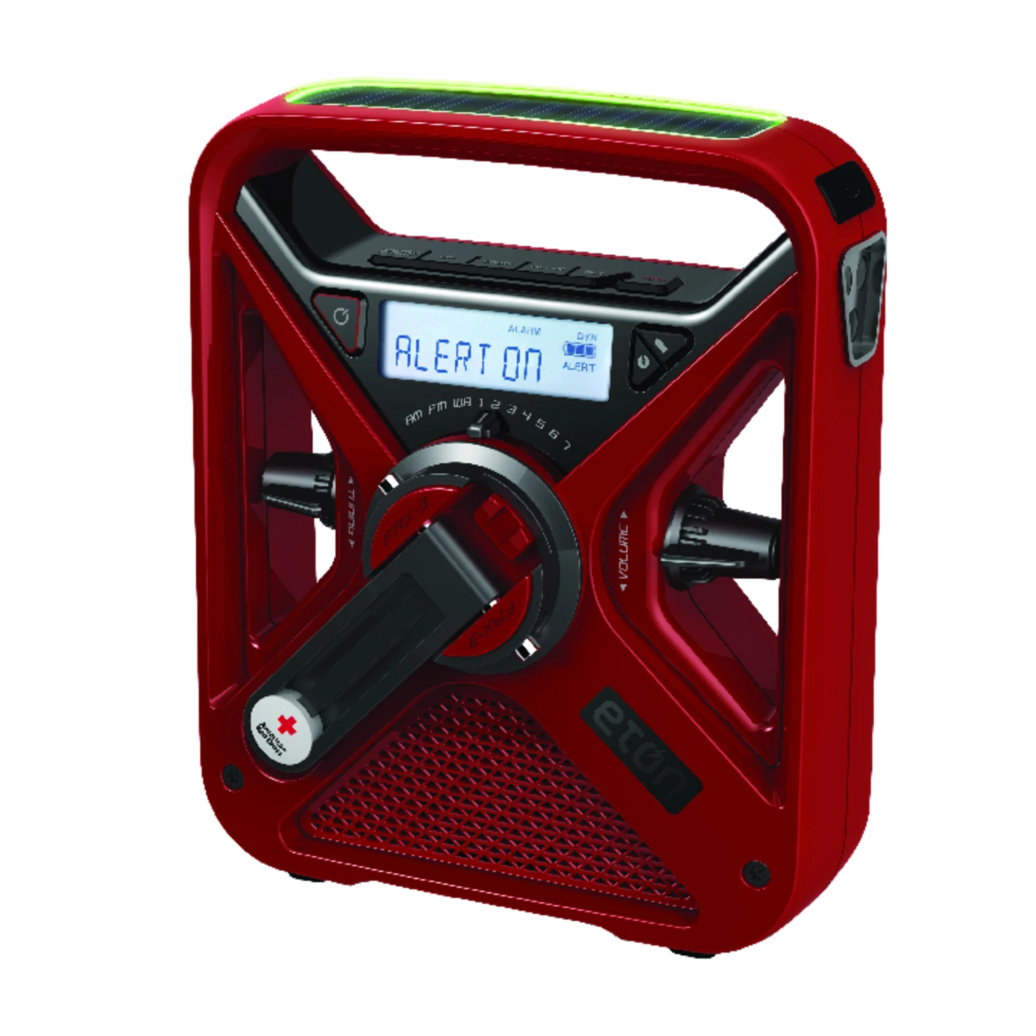 American Red Cross Red Weather Alert Radio Flashlight Digital Battery Operated Model Arcfrx3+wxr