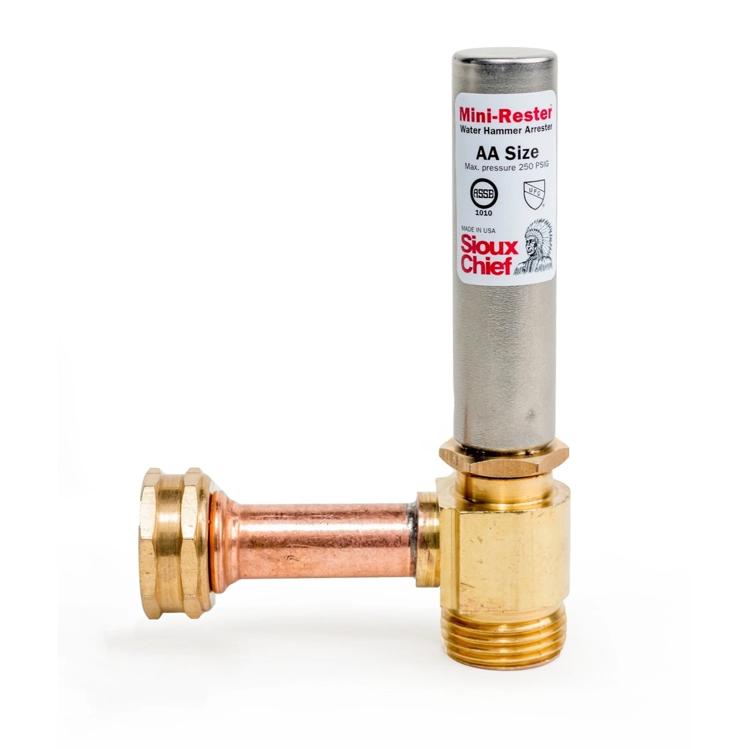 Mini-Rester Water Hammer Arrester Tee, 3/4 In. Hose Thread