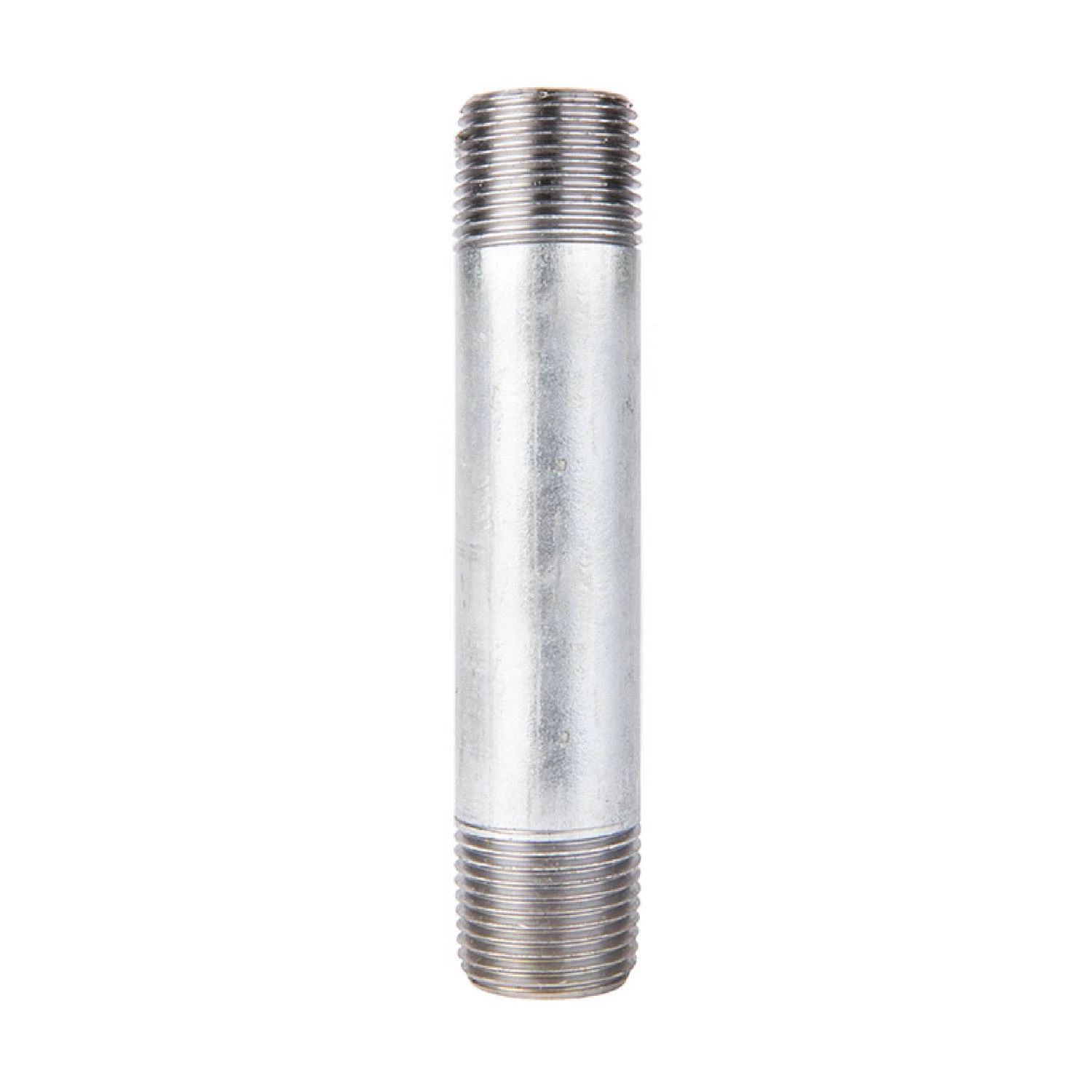 One Eighth Inch by Four Inch Galvanized Steel Pipe Nipple