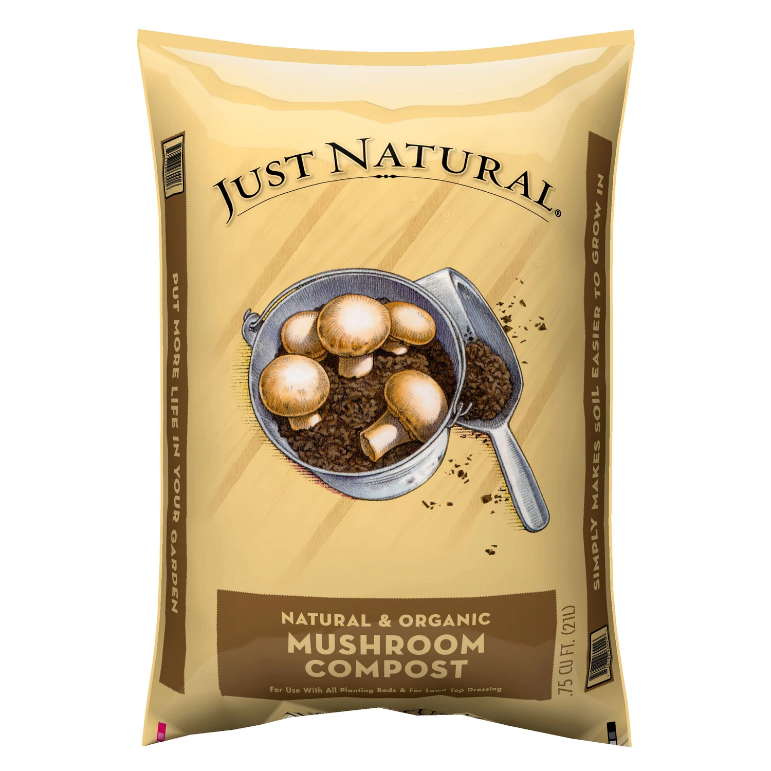0.75 Cu. Ft. Organic Mushroom Compost For Soil Conditioning