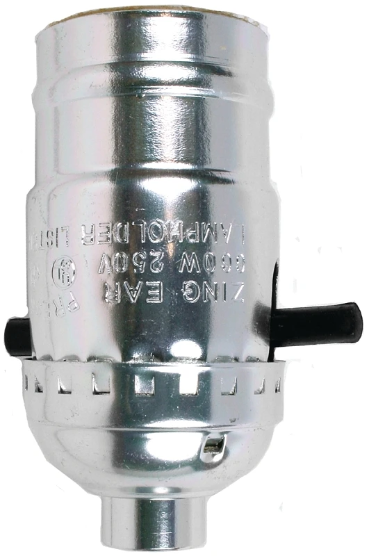 Jandorf Metal Medium Base Push Thru Socket 1 pk