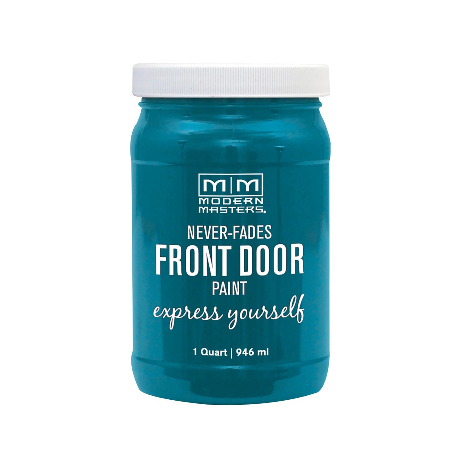 Modern Masters Satin Tranquil Blue Front Door Paint, 1 Quart, Water-based