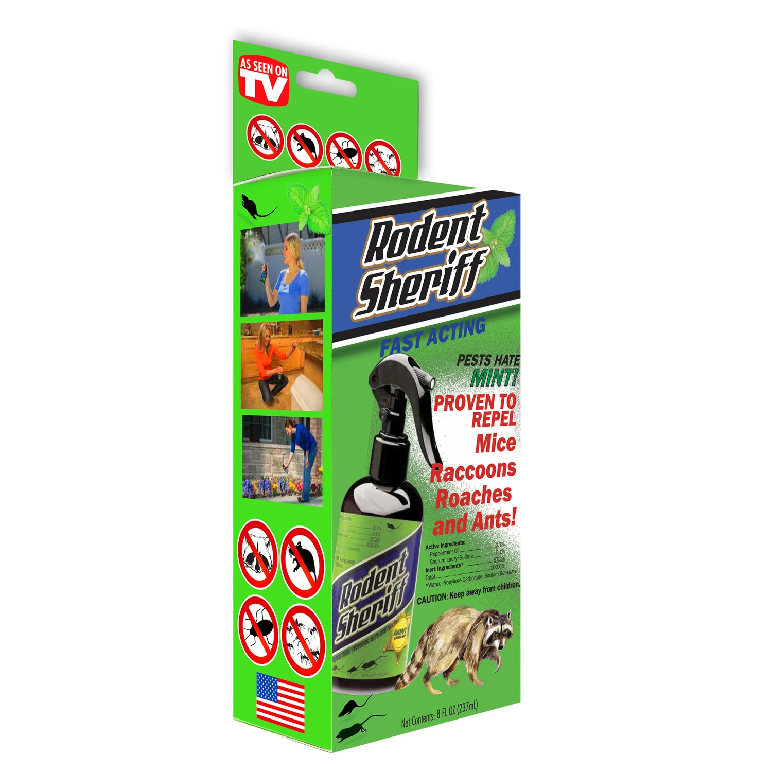 8 Oz Animal Repellent Liquid - Safe For Pets And Children