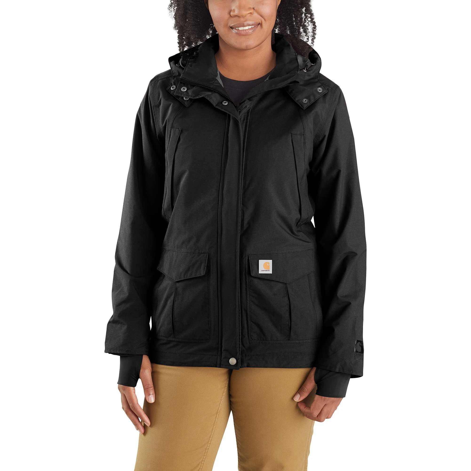 Women's Storm Defender Relaxed Fit Heavyweight Jacket, Xxl, Black