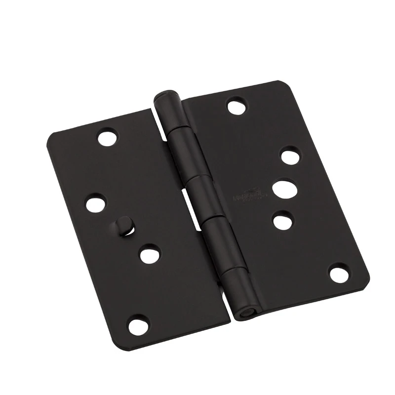 4 In. Oil Rubbed Bronze Door Hinge 3 Pk, Steel, 1/4 In. Radius