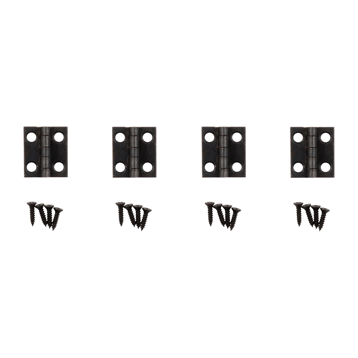 Narrow Hinge, Nickel, 3/4 x 5/8-In.