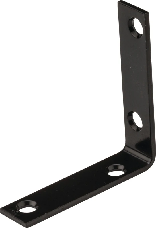 2-1/2 X 5/8 Black Steel Corner Brace For Reinforcement