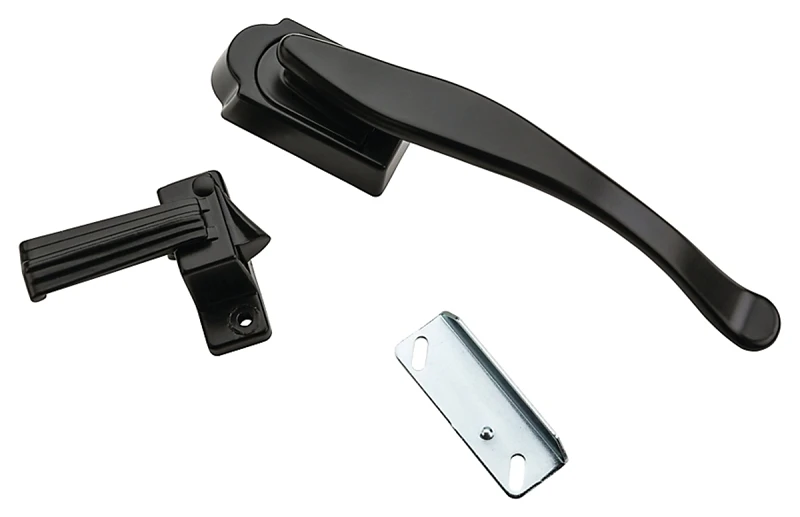 National Hardware Black Zinc Lever Latches 1 pk