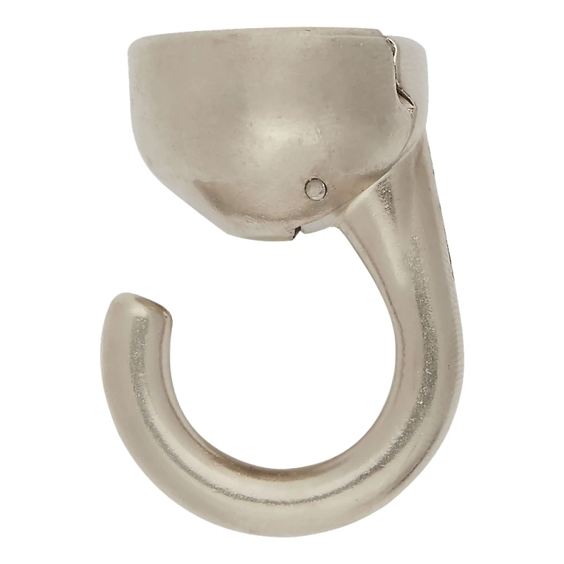 Nickel Elephant Wall Hook, 30/100 Lb Load Capacity, Zinc Construction