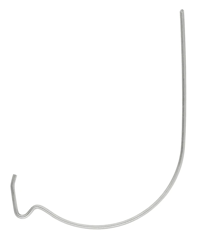 J-hook, Zinc Plated Steel, 35 Lb Load Capacity For Picture Hanging