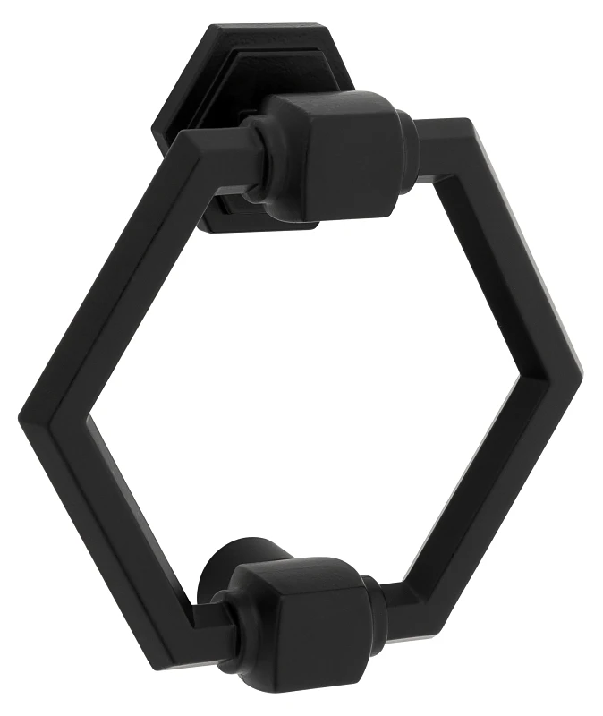 DOOR KNOCKER MATTE BLACK 4IN