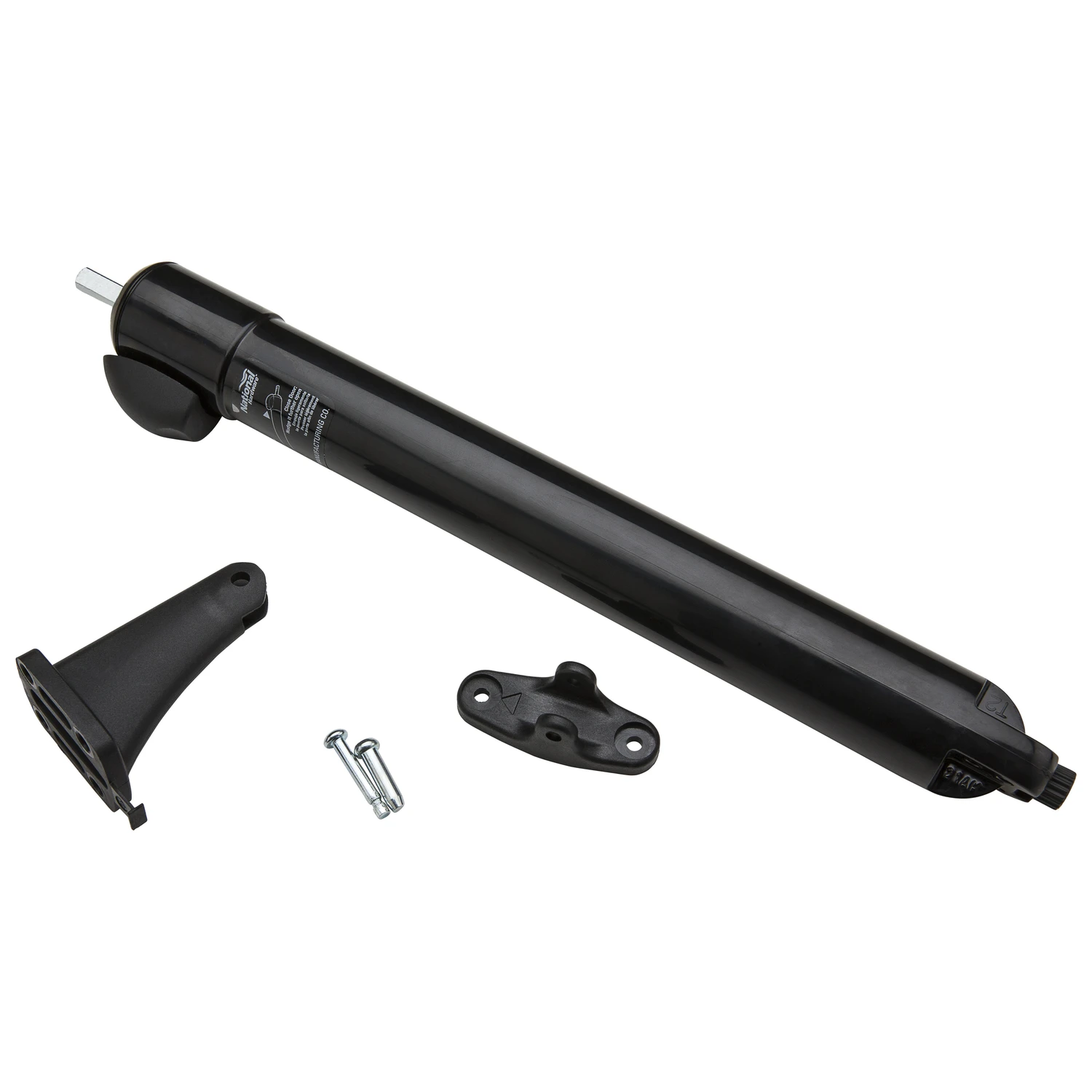 Black Touch'n Hold Smooth Screen Door Closer - Adjustable Speed, Easy Install