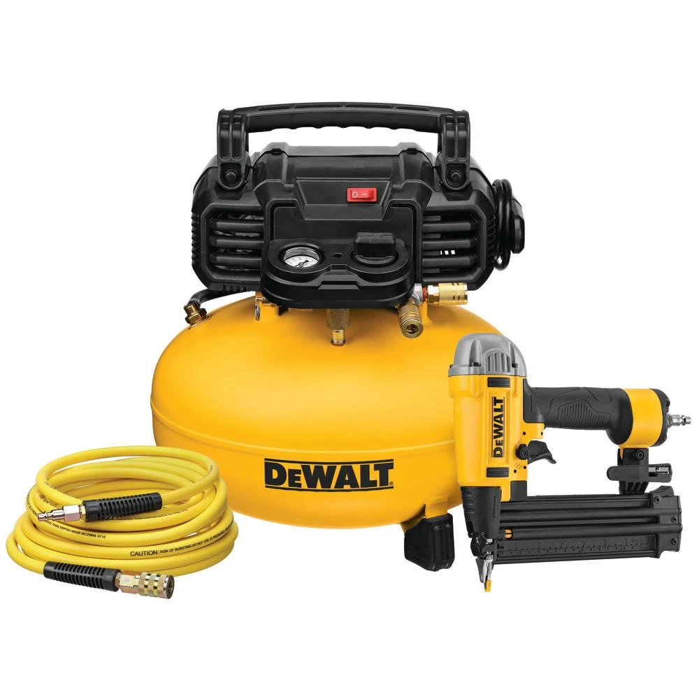6-gallon Pancake Compressor And 18 Gauge Brad Nailer Combo Kit Dwfp1kit