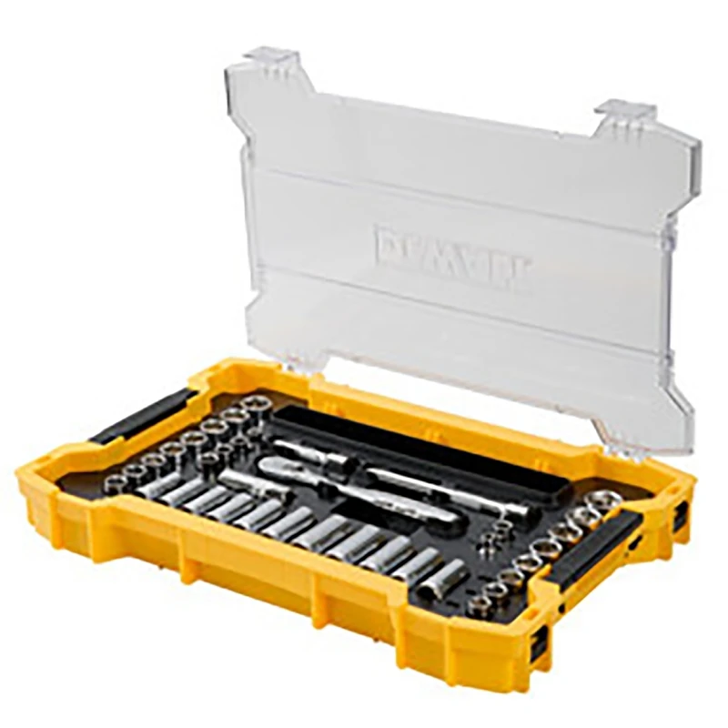 Eighty-Five Piece Mechanic Socket Tool Set with One-Quarter and Three-Eighths Inch Drive