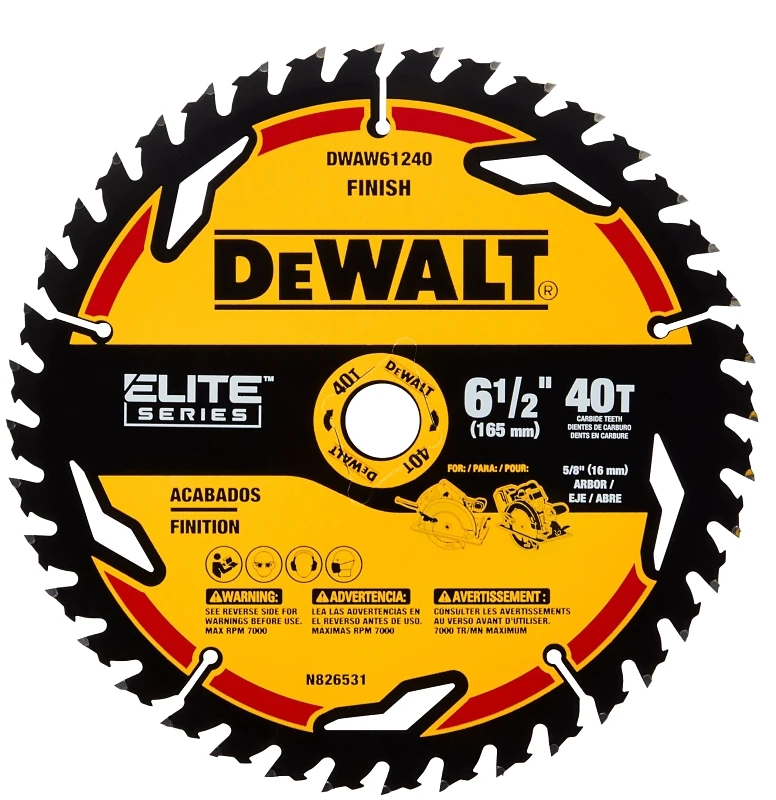Elite Series Circular Saw Blade, 40-Tooth x 6-1/2 In.