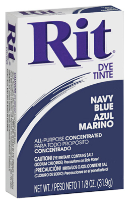 Navy Blue Powder Dye 1-1/8 Oz. For Fabric And Home Decor