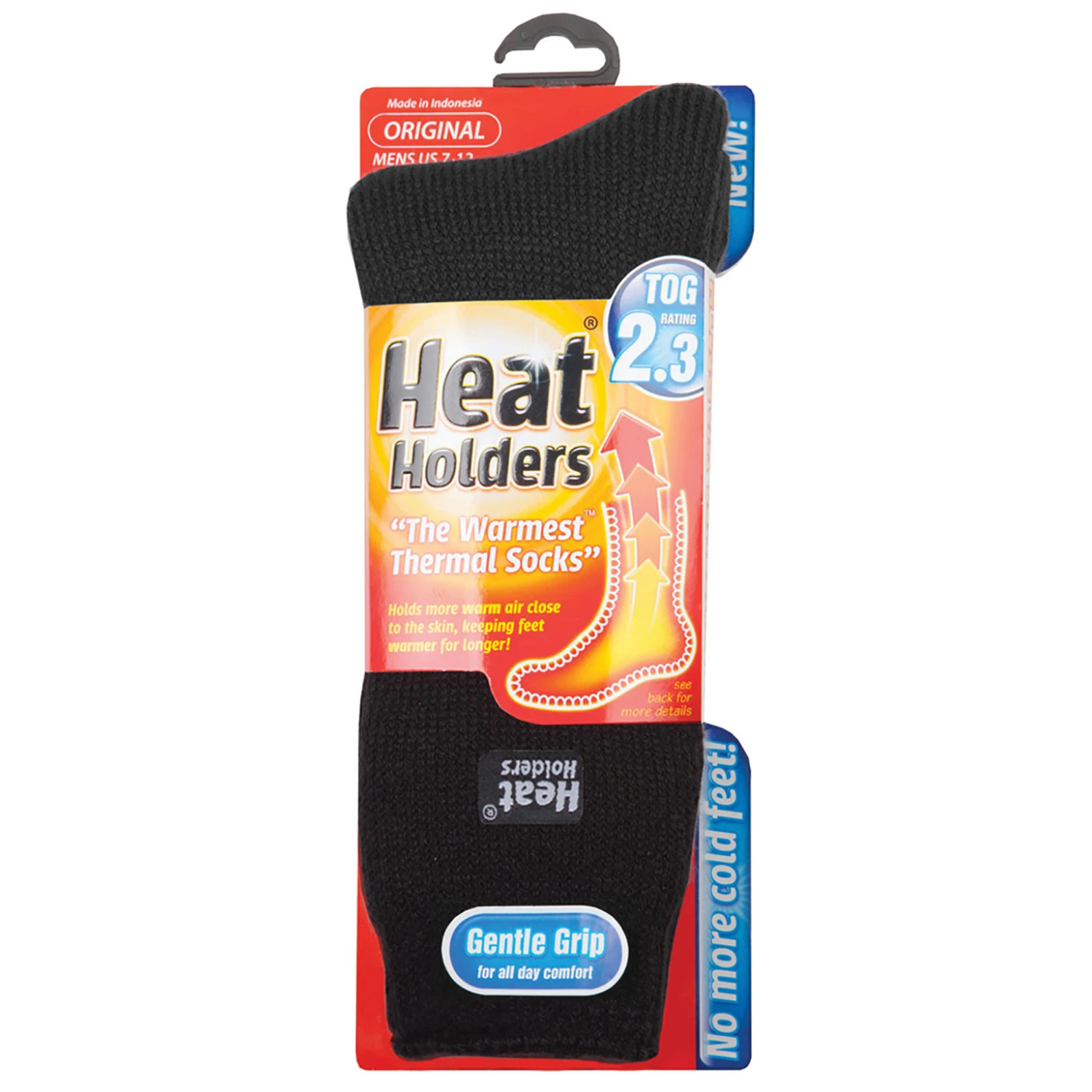 Men's Thermal Socks Black Size 7 To 12 - Maximum Warmth