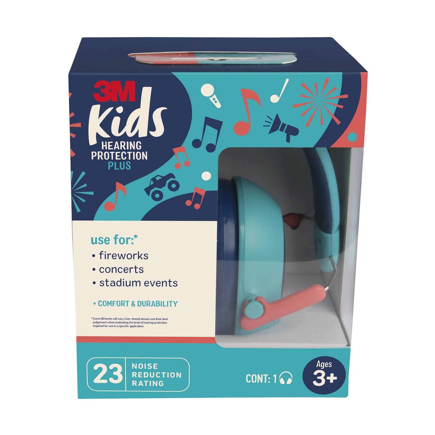 Kids Hearing Protection Earmuffs, Teal