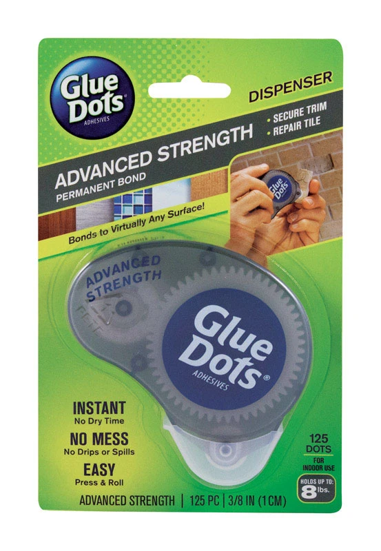 All-Purpose Dots, Dispenser, 3/8-In., 125-Pk.