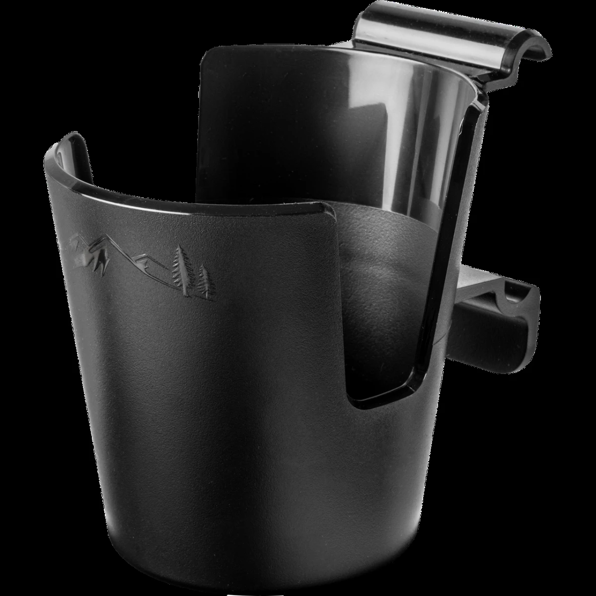 Pop-And-Lock Universal Cup Holder Accessory for Vehicle Interior
