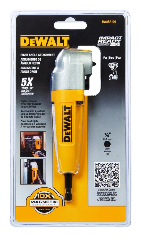 Dwara100 Right Angle Drill Adapter For Corded And Cordless Drills