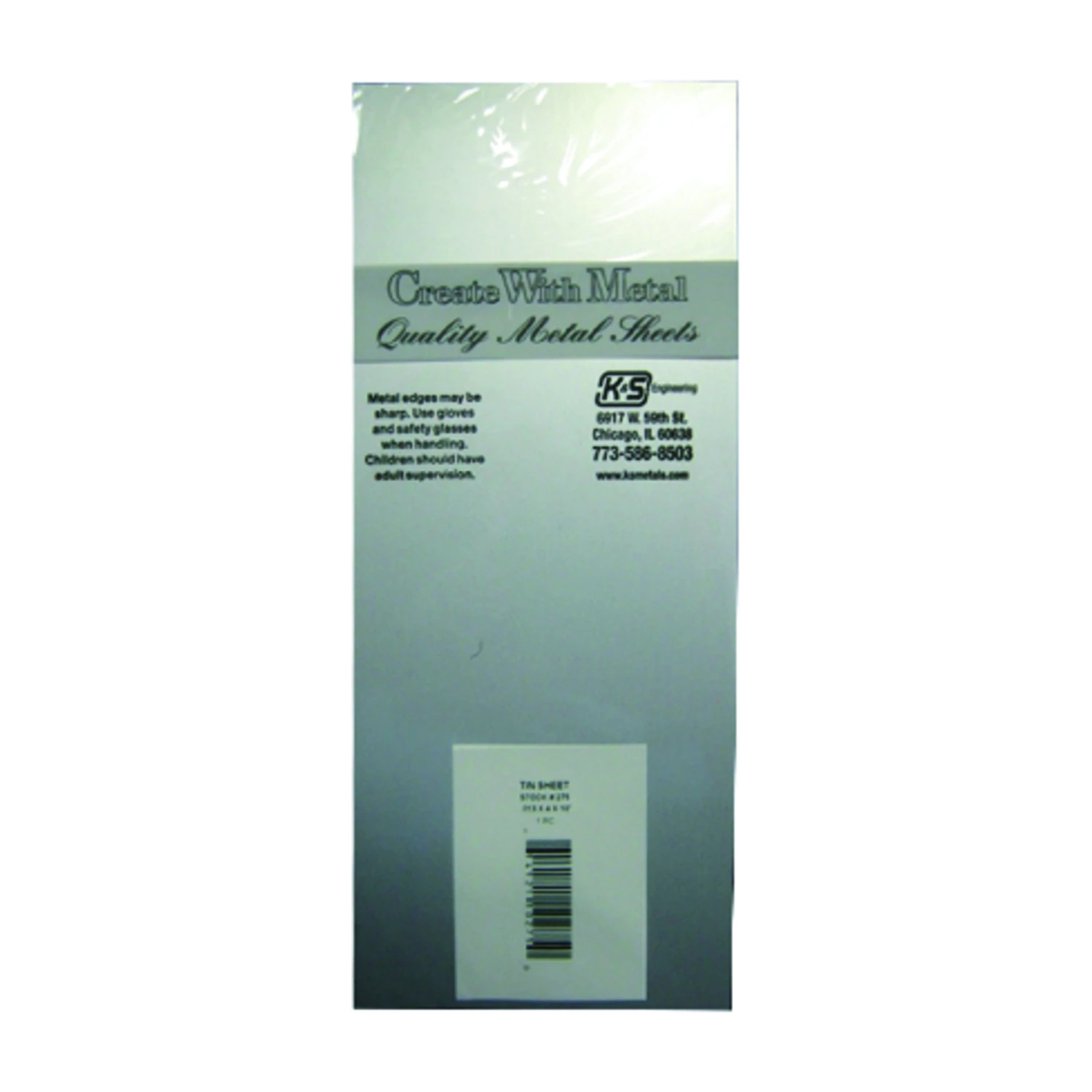 4 In. X 10 In. X 0.013 In. Tin Sheet Metal - Ideal For Crafts And Hobbies