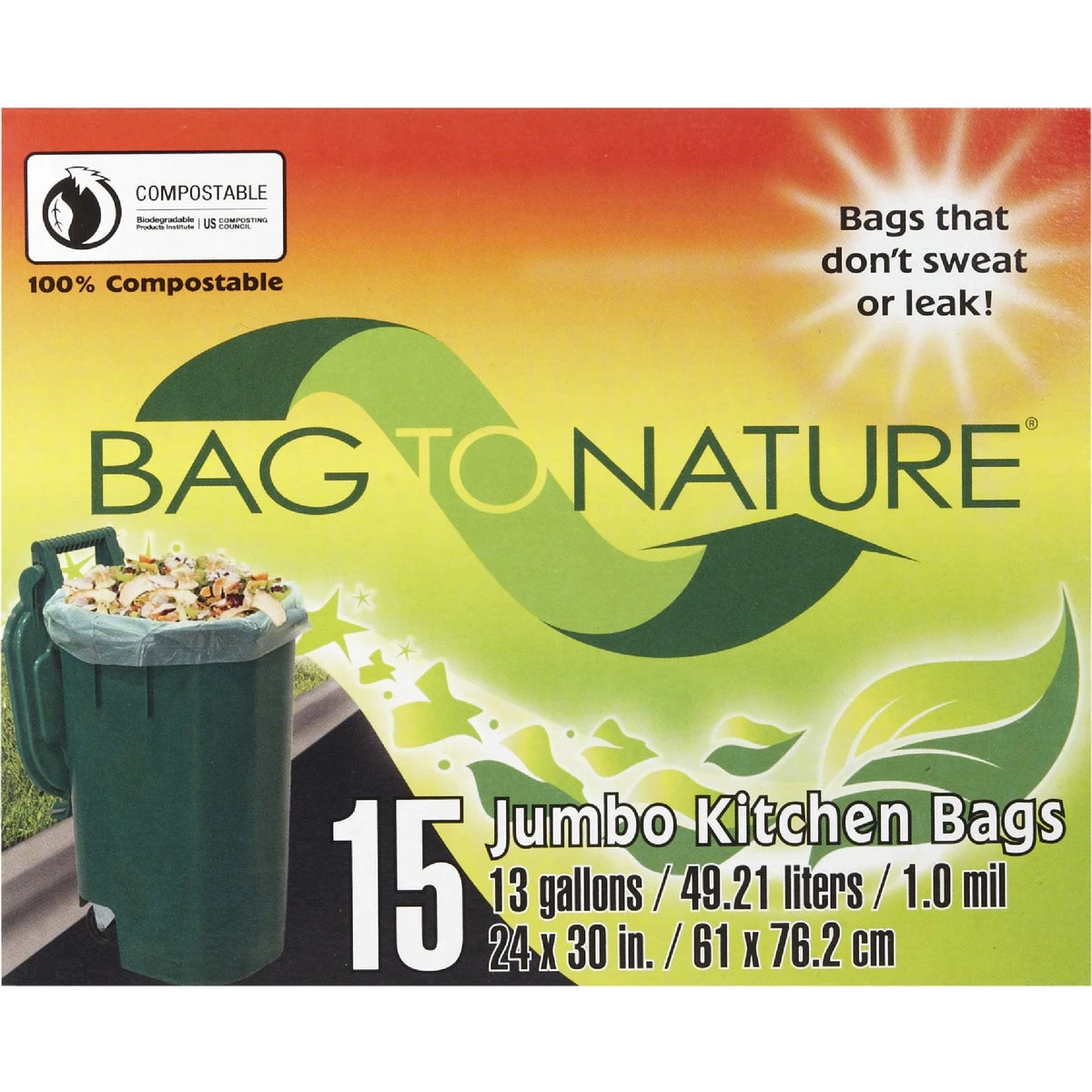 Tall Kitchen Bags, 13 Gallon, 15-Ct.