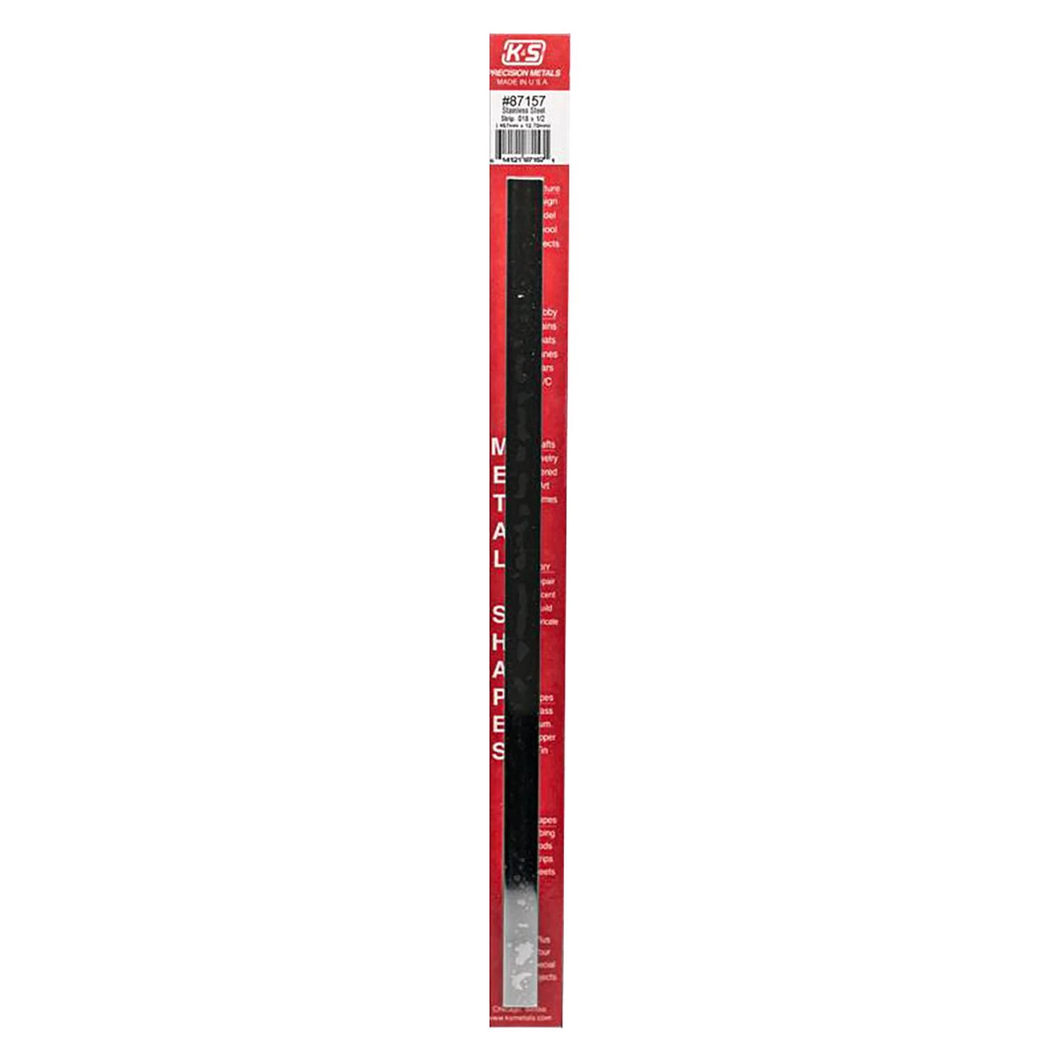 Stainless Steel 1/2 In. X 12 In. Strip Stock - Durable Metal For Crafts And Repairs