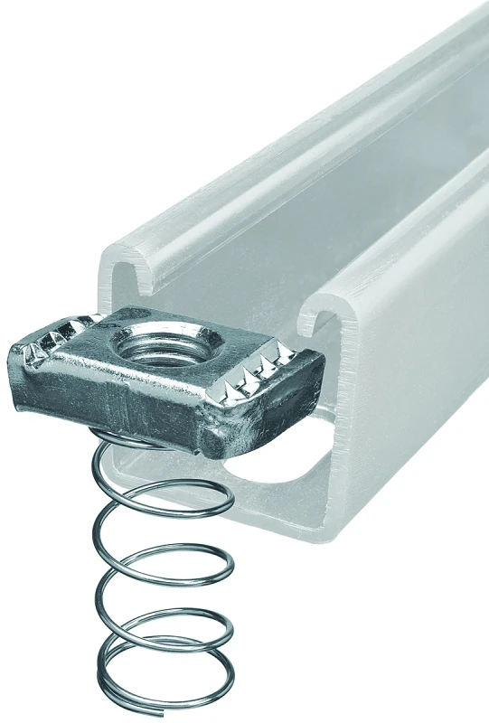 Spring Nuts, Steel, 3/8-In., 5-Pk.