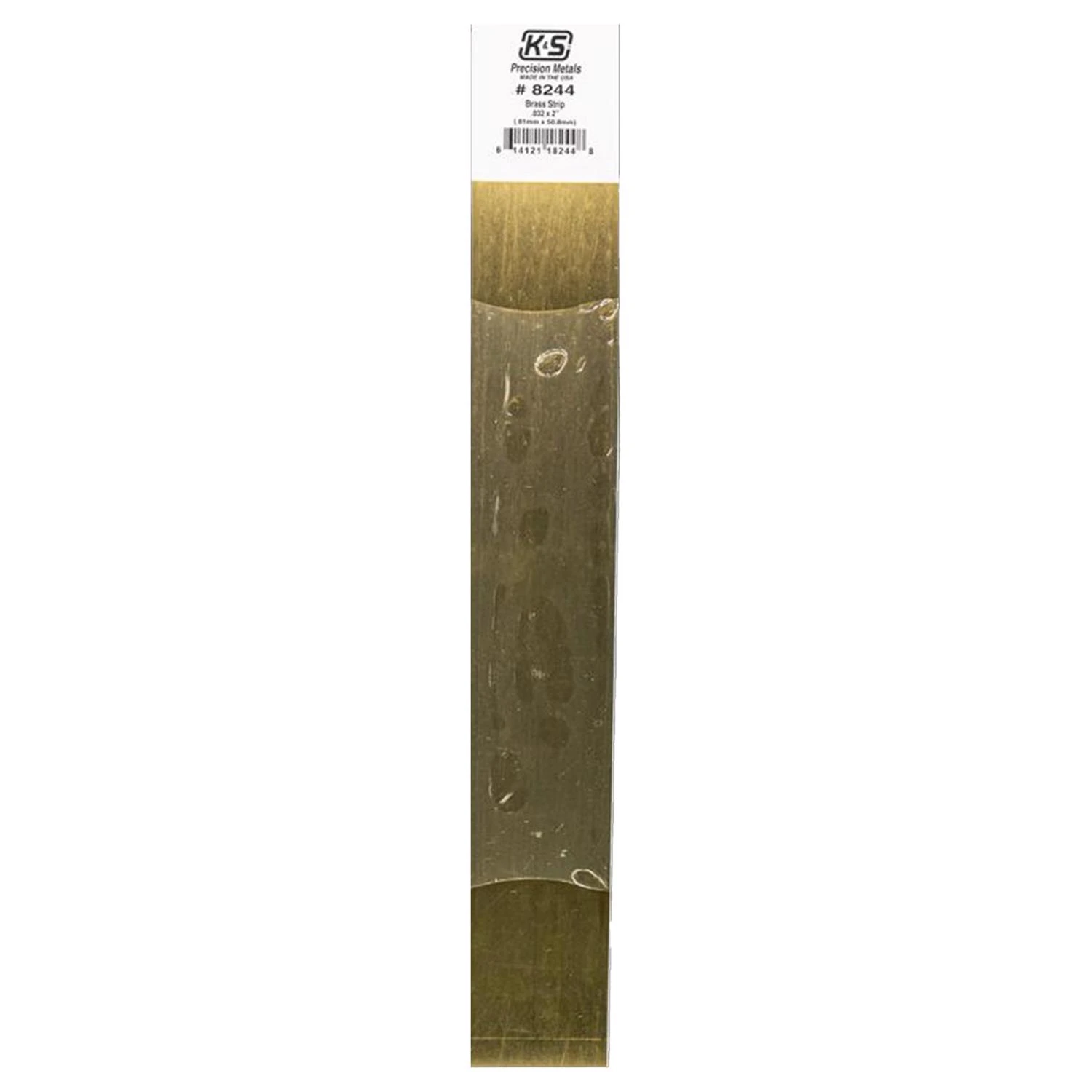 Brass Metal Strip 0.032 In. X 2 In. X 12 In. For Crafts And Projects