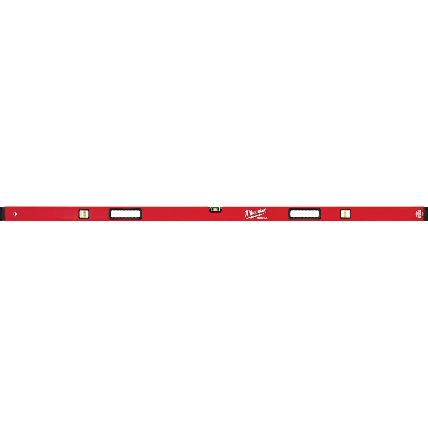Redstick 72 Inch Aluminum Box Level With Enhanced Vial Readability And Magnet Strength