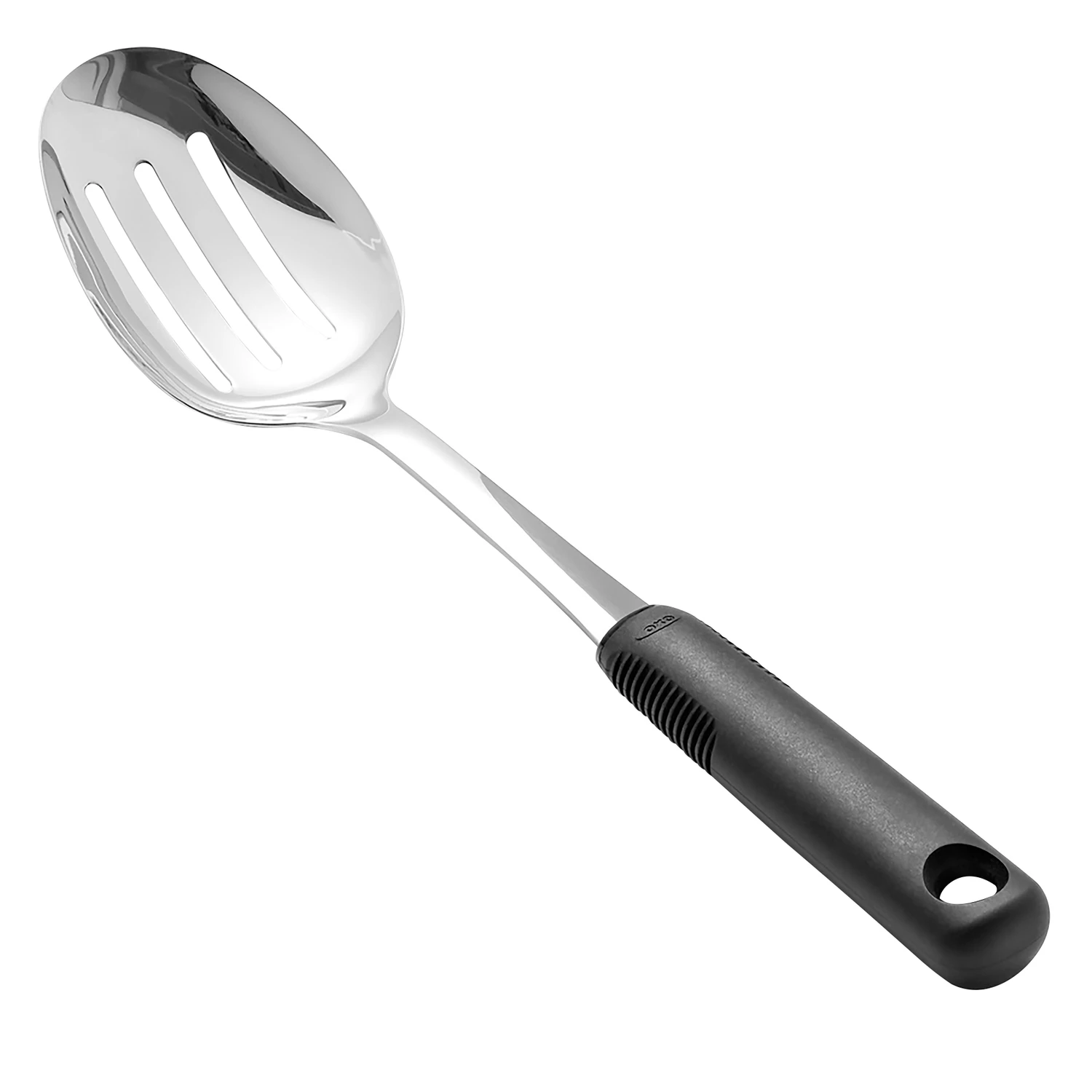 Good Grips Black/silver Nylon & Stainless Steel Slotted Spoon 12.4"