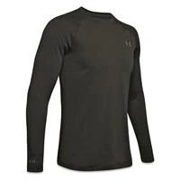 Men's Coldgear Base 2.0 Crew Long Sleeve T-shirt - Large - Black/pitch Grey