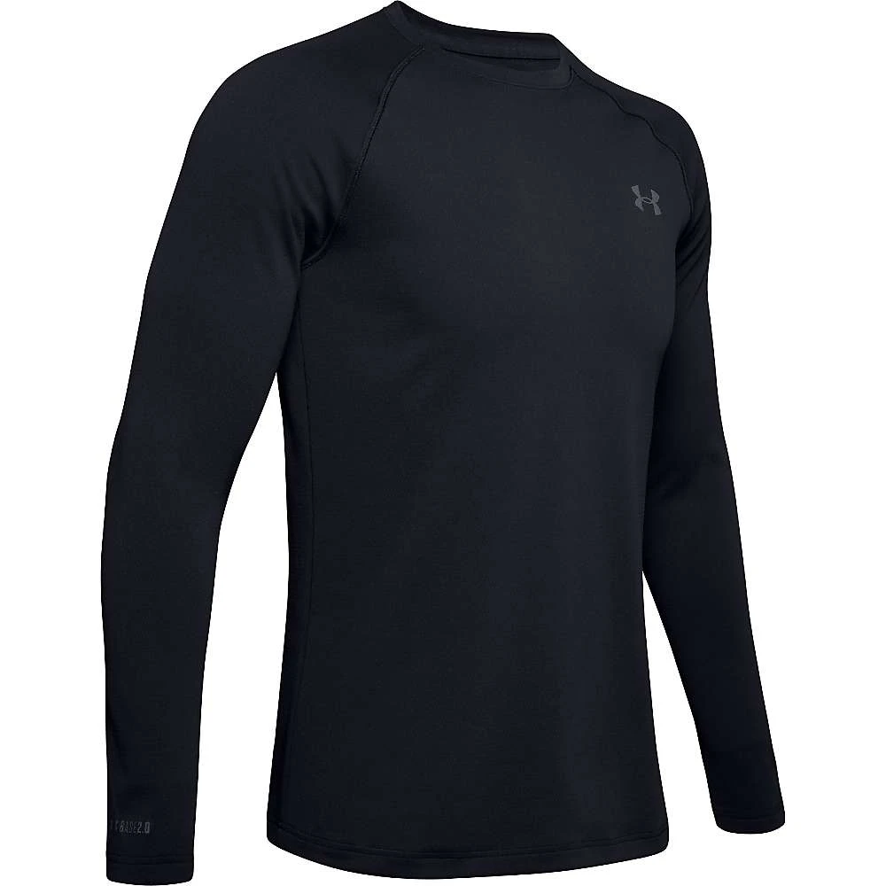 Men's Coldgear Base 2.0 Crew Long Sleeve T-shirt - Xl - Black/pitch Grey