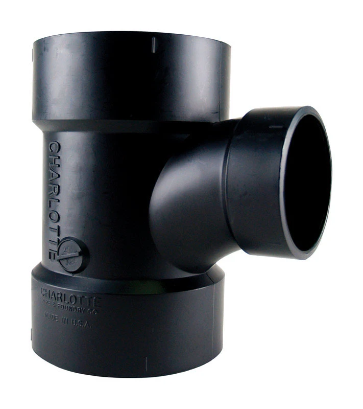 2 X 1-1/2 X 2 In. Hub X Hub X Hub Abs Sanitary Tee