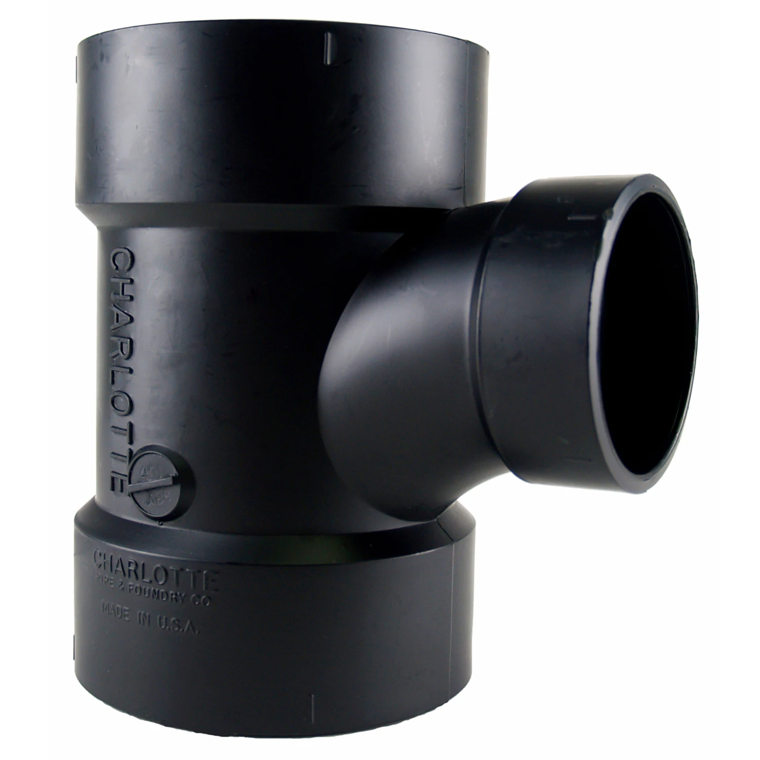 4 X 4 X 2 In. Hub X Hub X Hub Abs Sanitary Tee