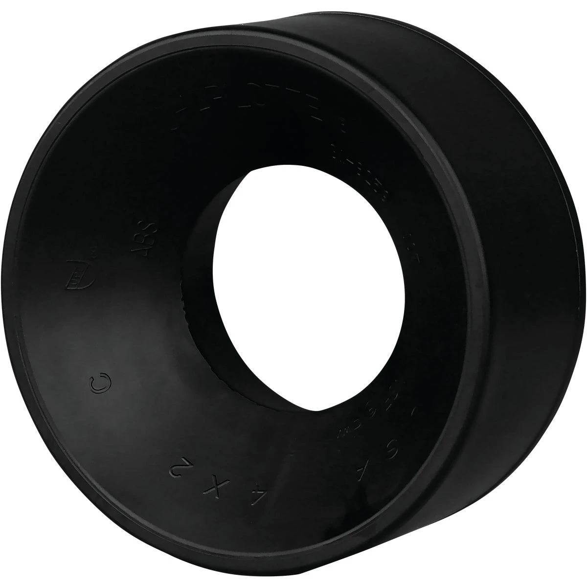 ABS Drain Waste Vent Reducing Bushing, Four Inch by Two Inch, Spigot by Hub Connection