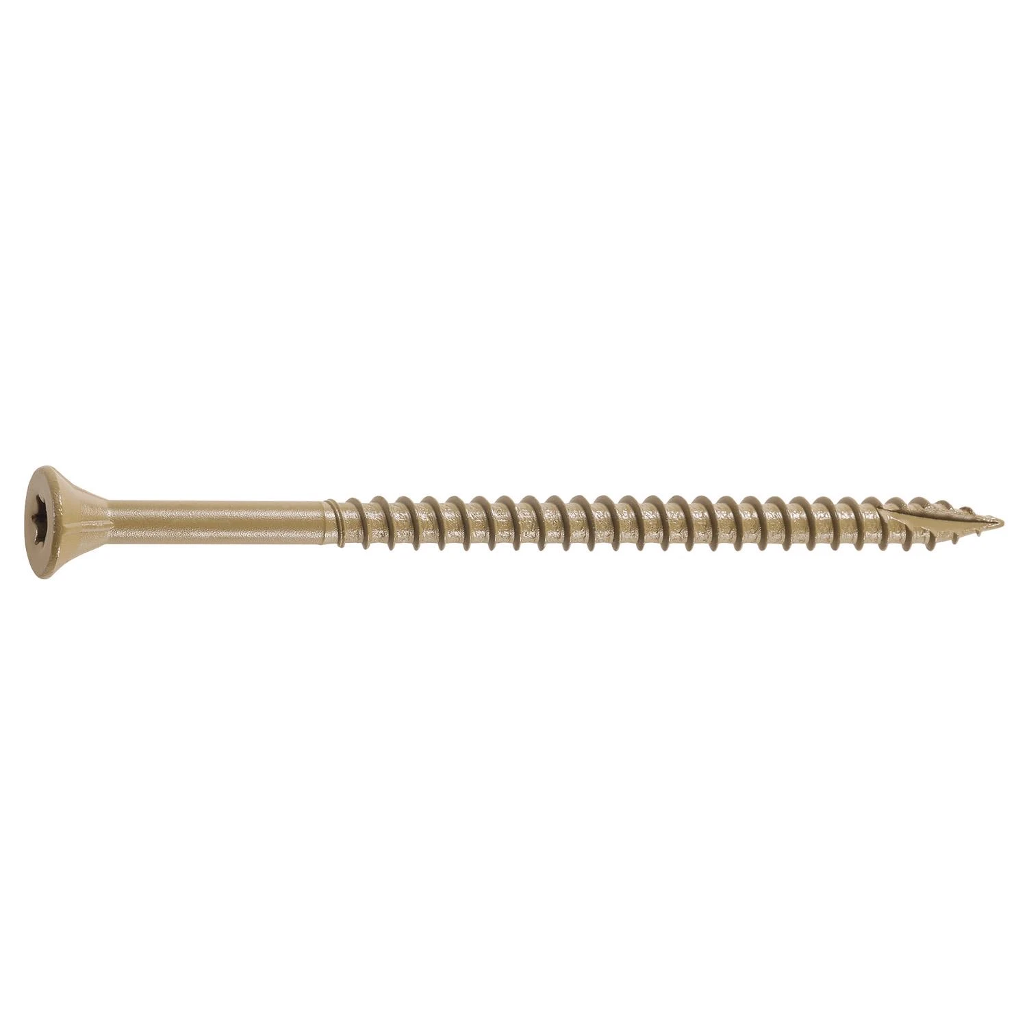 Deck Screws With Bit, Gold, 3-1/2 In., 350-Pk.