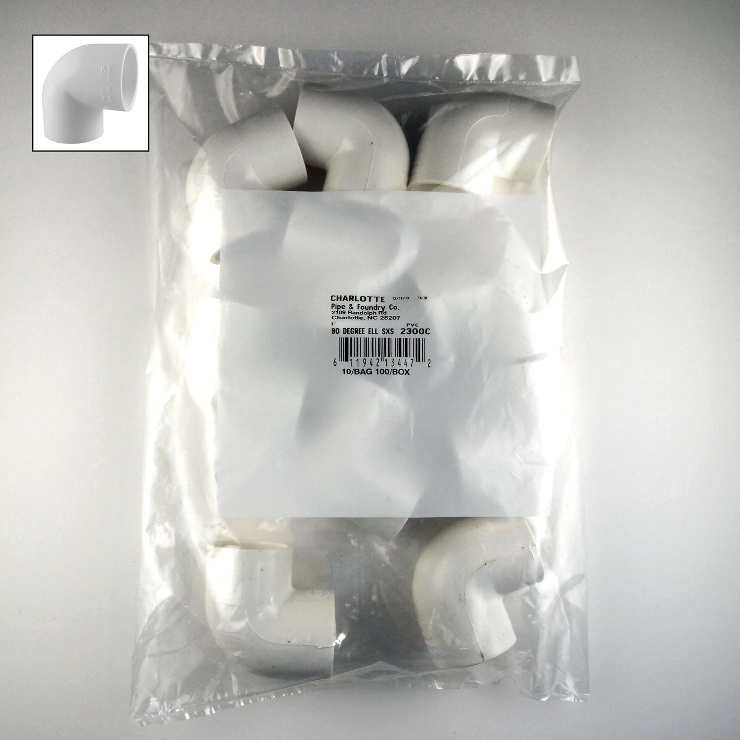 Schedule 40 Pressure 90-Degree Pipe Elbow, 1 In., 10-Pk.