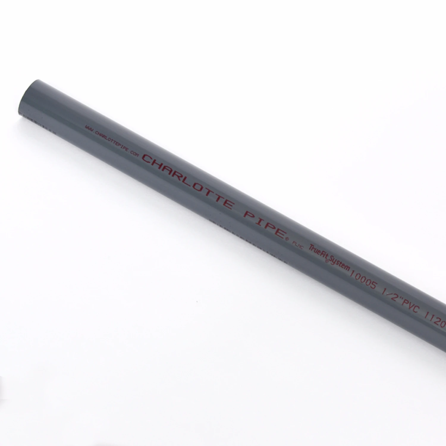 1/2 In. X 20 Ft. Schedule 80 Gray Pvc Pressure Pipe