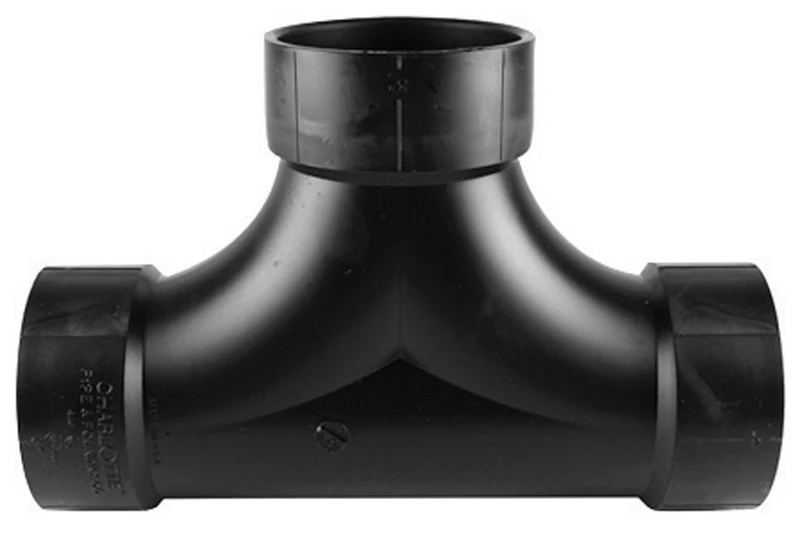 4 Inch ABS Drain Waste Vent Clean Out Tee, 2-Way Connection