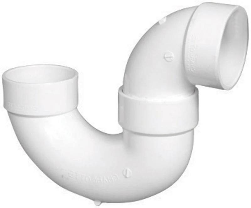 Schedule 40 PVC P-Trap, 4 In.