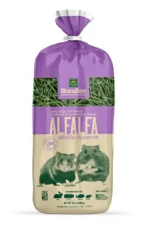 Small Animal Alfalfa Hay, 24 Ounce Bag, High Fiber Nutrition for Rabbits and Guinea Pigs