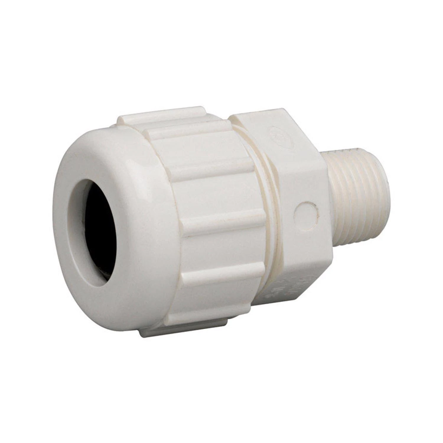 Schedule 80 Polyvinyl Chloride Compression Adapter with 1 Inch Male Pipe Thread