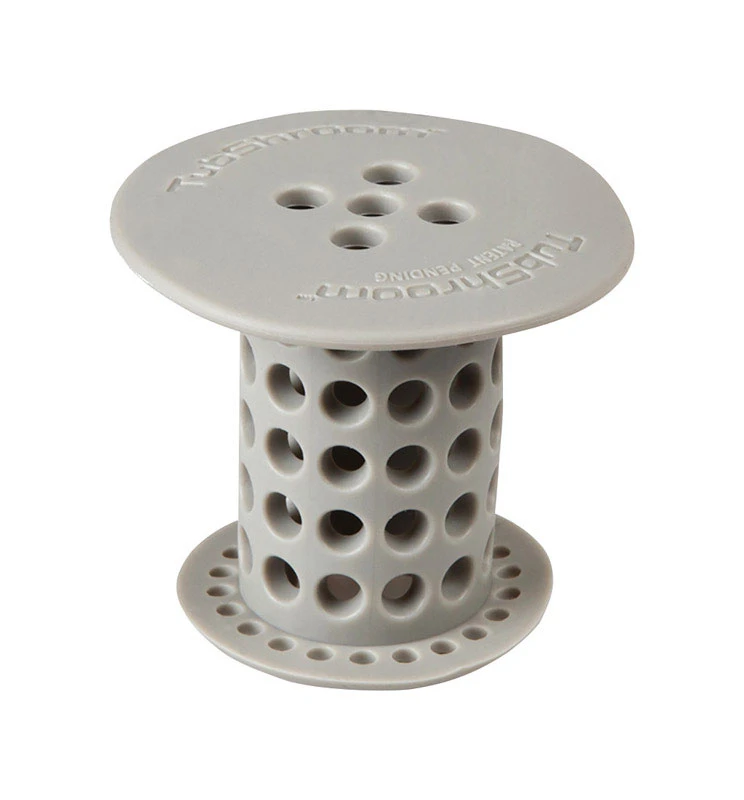 Matte Silicone Hair Catcher For Standard 1.5 In. Drains - Gray